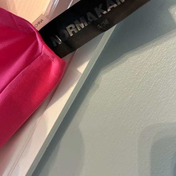 Norma Kamali Halter Turtle Dress in color Rose - Picture 3 of 3